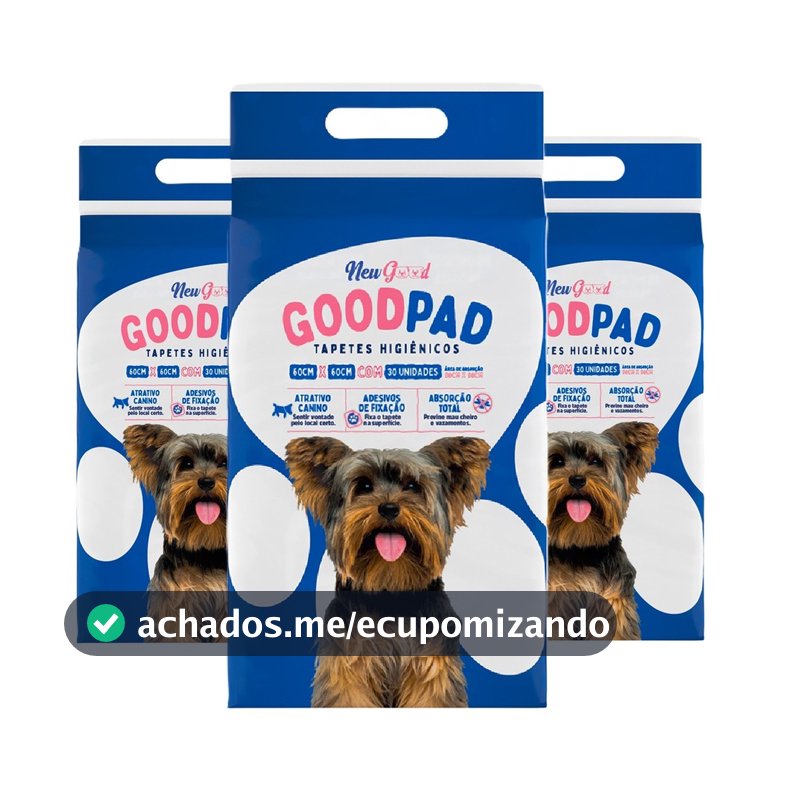 Tapete Higiênico PetLike Good Pad 60x60 cm Super Absorção
