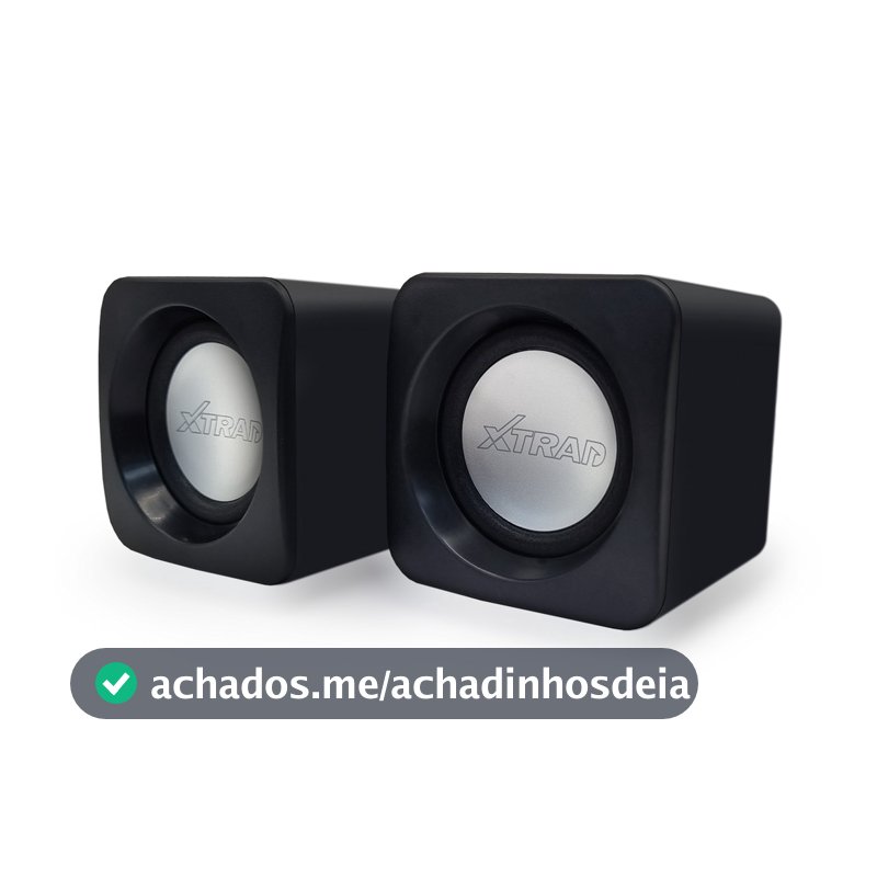 Caixa de som Pc Estéreo 2.0 para Computador Notebook XDG-1001