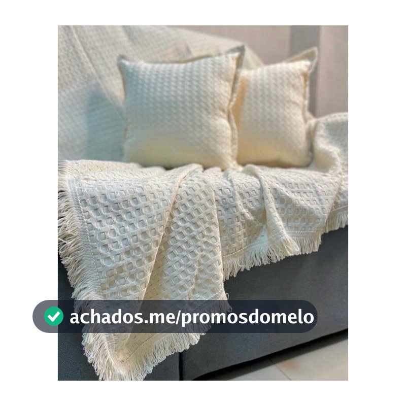 Manta Xale de Luxo Artesanal 100% Algodão