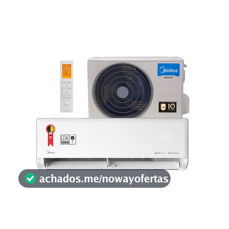 Ar Condicionado Split 9000 BTUs Inverter AI Ecomaster Midea