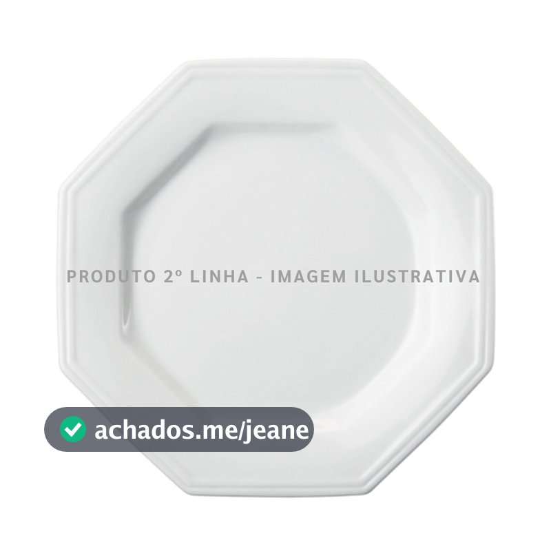 Prato Raso 28cm Porcelana Schmidt - Mod. Prisma 2° LINHA 077