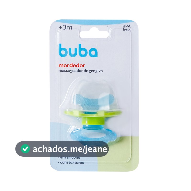 Mordedor para Bebê Massageador Alivia Dor na Gengiva Buba