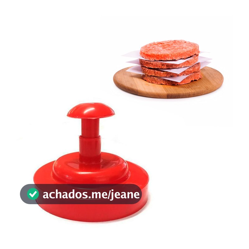 Forma Molde Modelador Prensador De Hamburguer Caseiro Artesanal Gourmet Para Fazer Lanche Em Casa
