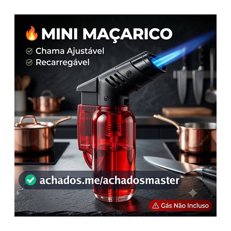 Mini Isqueiro Camping Trabalho Acendedor Recarregável Cozinha Churrasqueira Maçarico Artesanato