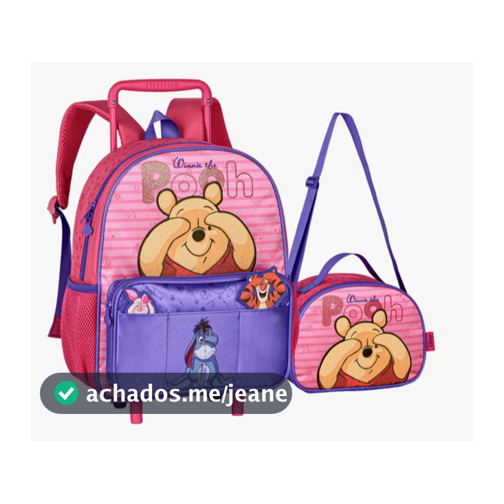 Mochila Carrinho Ursinho Pooh Clio Original PO27041B