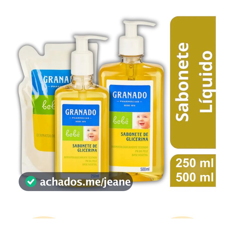 Sabonete Líquido De Glicerina Tradicional Granado Bebê - 250ml ou 500ml