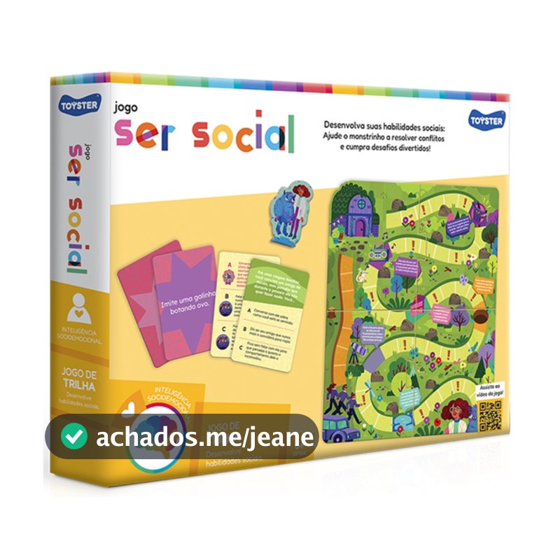 JOGO SER SOCIAL TOYSTER BRINQUEDO MONSTRINHO RESOLVER CONFLITO COMUNICAÇÃO TABULEIRO CUMPRIR DESAFIO