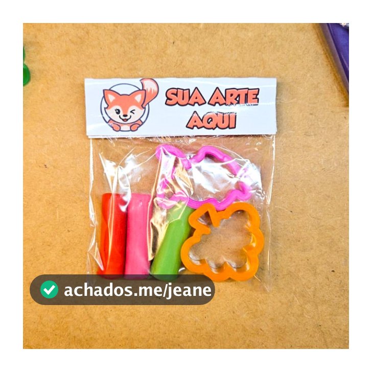 Mini Massinha Personalizada + 2 Moldes - QUALQUER TEMA E SEM GRAMPOS - FESTAS E LEMBRANCINHAS