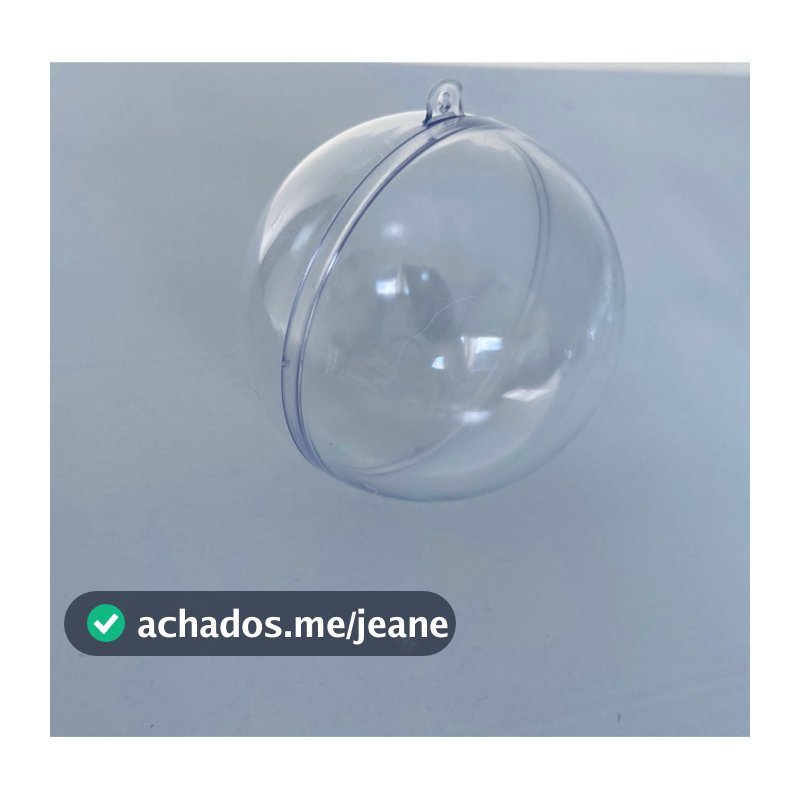 Kit - 10/20/30/40/50/60 Esferas de Natal em acrílico 6,5cm decoração de natal porta foto personalizar