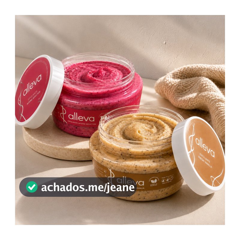 Esfoliante Corporal 250g Alleva Skin Renovação Da Pele Maciez E Perfumação