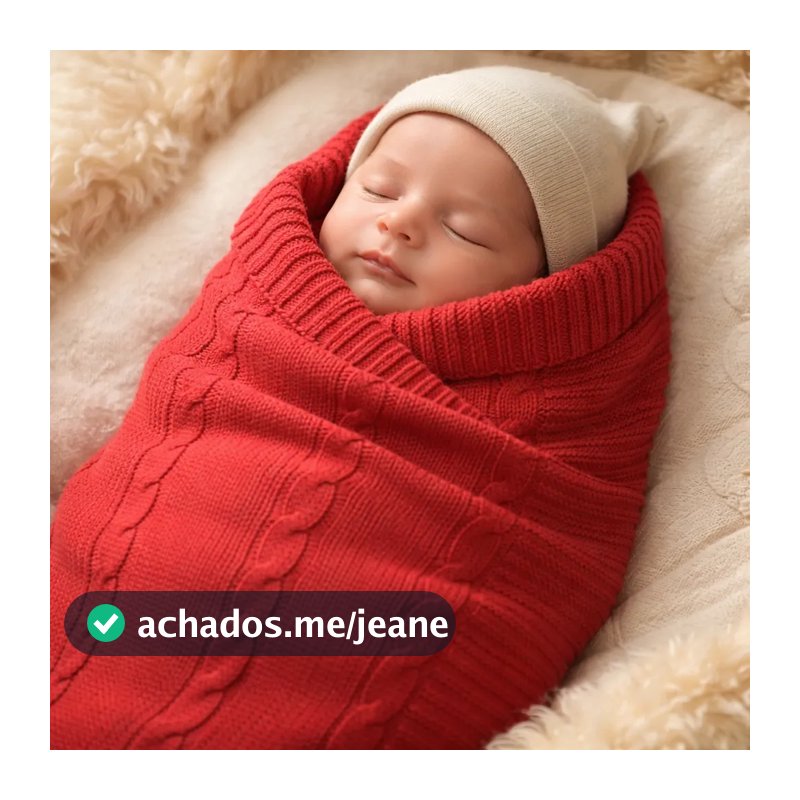 Manta Para Bebê Em Tricô Com Trança Saída De Maternidade Macia Berço