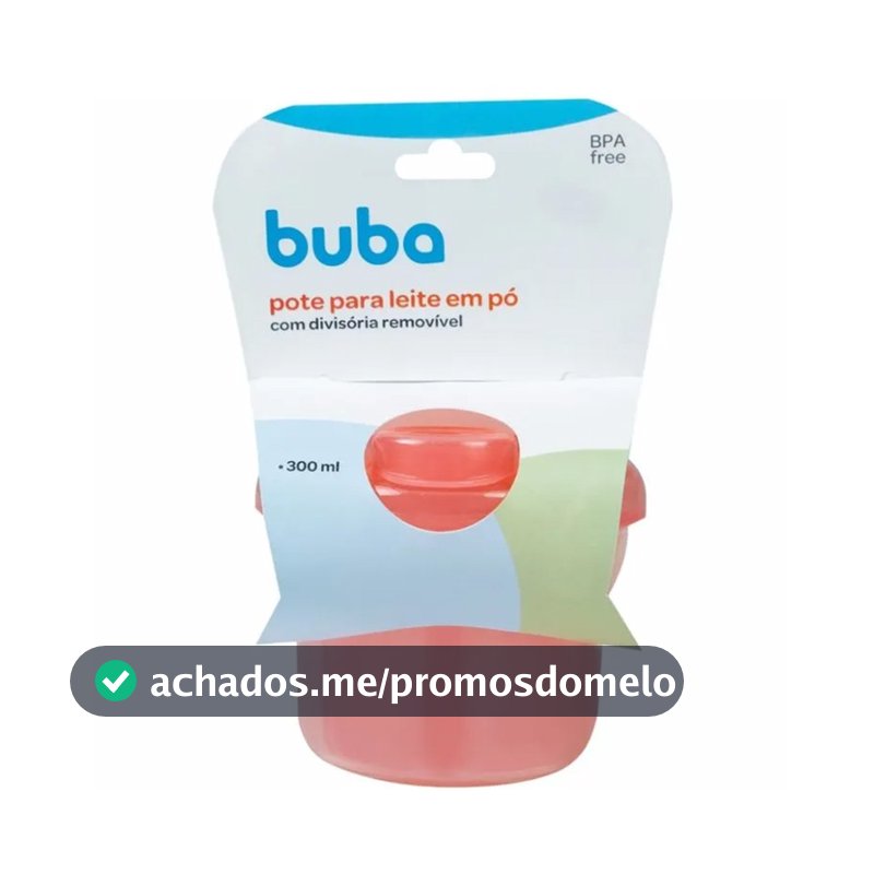 Porta Leite Em Pó Com Divisórias Removíveis 300ml Rosa Pote Dosador Medidor De Fórmula Buba