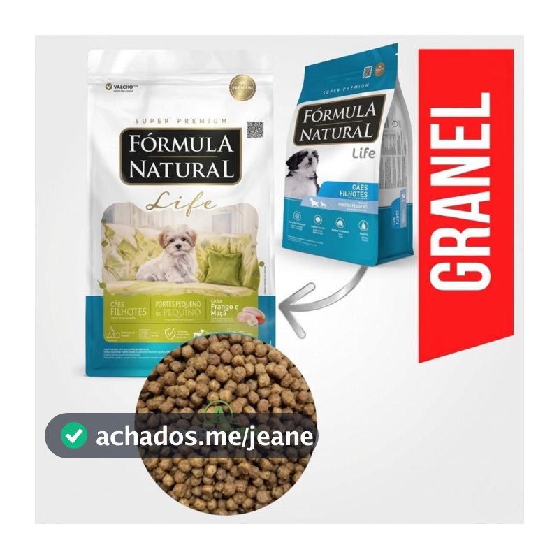 Ração para Cães Formula Natural Life Filhote Raças Pequenas - 1KG GRANEL