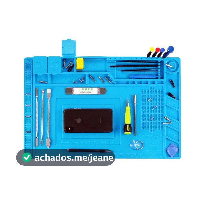 Manta Magnética Gigante Antiestática Silicone Azul