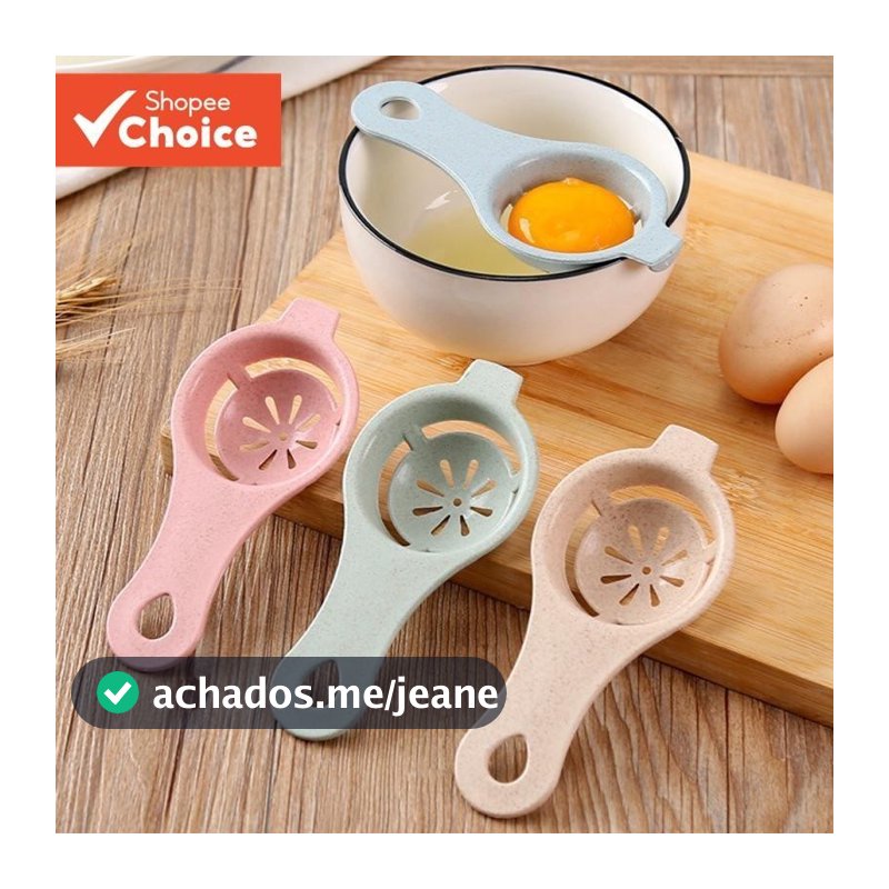 Novo Separador De Ovo Branco Amarelo Filtro De Líquido Coisas Para O Armazenamento De Cozinha Copo Frigorífico