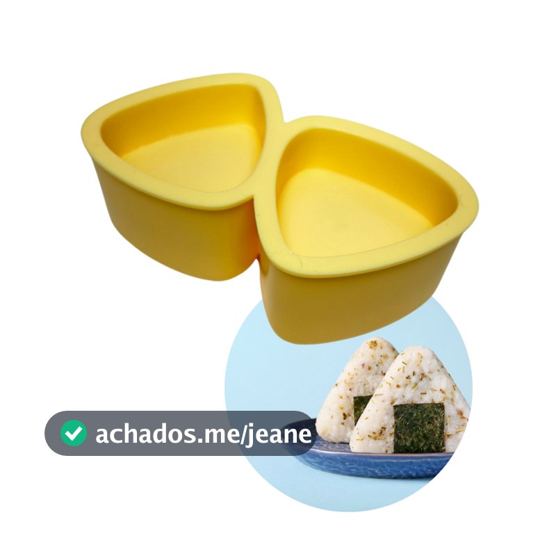 Forma Onigiri Forminha Bolinho De Arroz Japonês Duplo Molde
