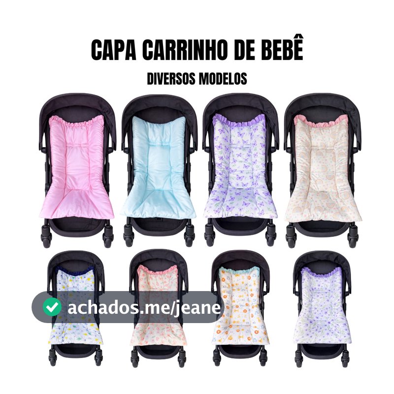 Capa Colchonete para Carrinho de Bebê Menino Menina Universal Galzerano Cosco Maxi-Cosi Safety 1st