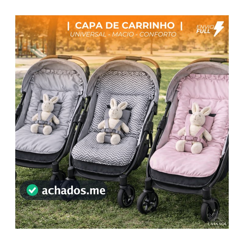 CAPA DE CARRINHO  | COLCHONETE DE CARRINHO  | PROTETOR PARA BEBÊ  | UNIVERSAL  |  CORES
