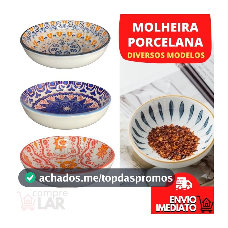 Petisqueira Molheira Mini Bowl de Cerâmica Porcelana Porta Molho Shoyu Sushi Cozinha Ingredientes