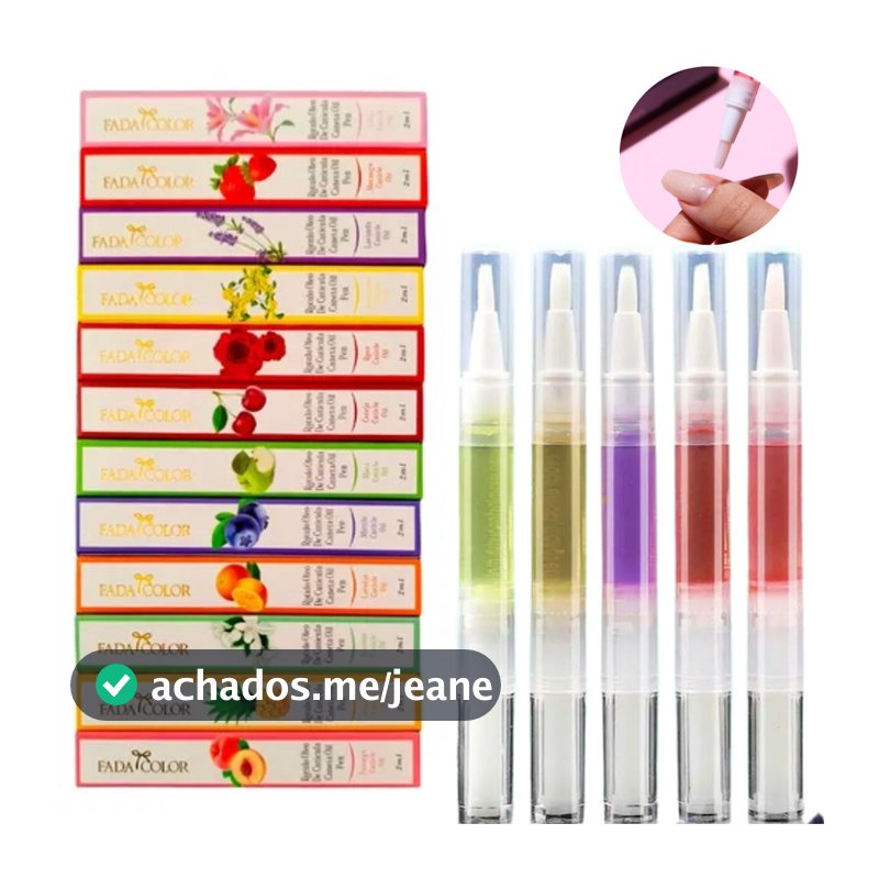 Canetas Óleo Hidratante Cutículas Revitalizador De Unha Sabor Fragrância Flores e Frutas Unhas