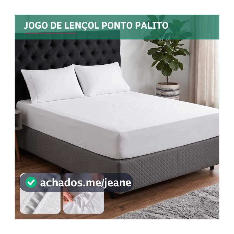 Jogo de Lençol 2 e 3 Peças Solteiro Casal Queen King 400 Fios C/ Elástico Fronha Ponto Palito