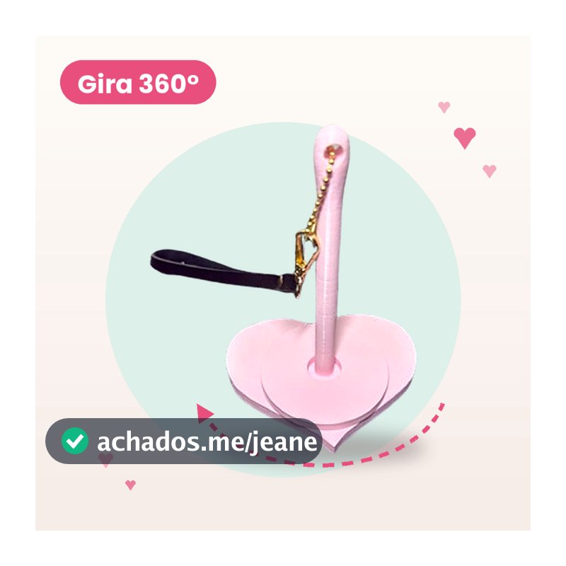 Suporte para Novelo de Crochê Portátil Coração – Porta Fio Organizador para Crochê e Tricô