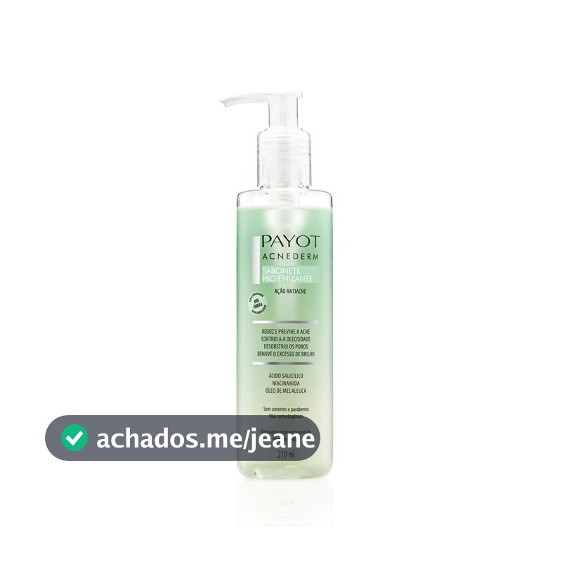 Sabonete Liquido Higienizante Facial Payot Acnederm 210ml
