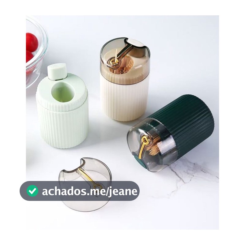 Dispensador Automático de Palitos de Dente Porta Palitos Luxo