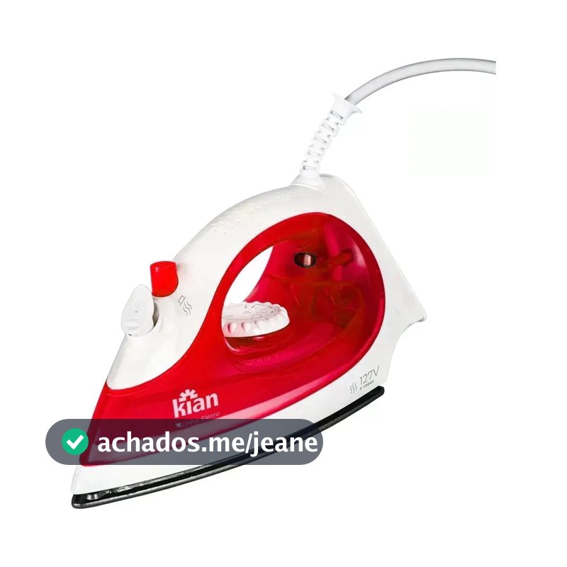 FERRO DE PASSAR SPRAY CERAMICO 127v / 220v 8 níveis de temperatura KIAN