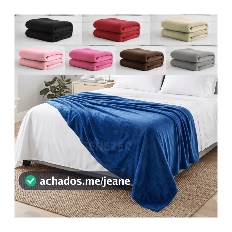 Cobertor Manta Casal 2,20x1,80m Microfibra Hipoalergênica Toque Macio Aveludado Conforto Premium
