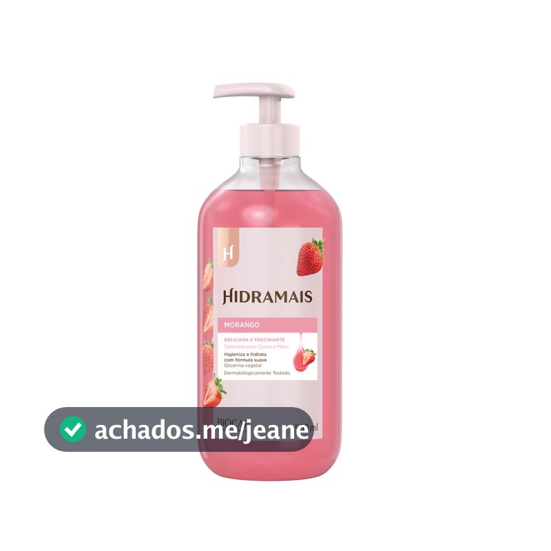 Sabonete Líquido Hidramais Morango 500ml Glicerina