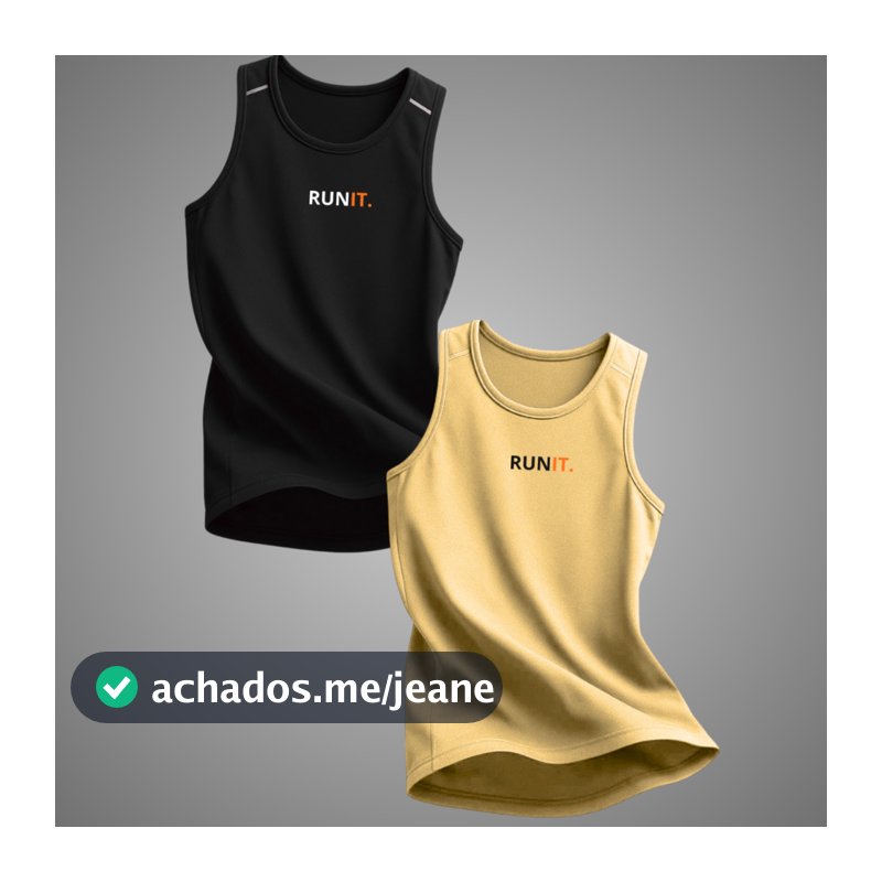 KIT 2 Regatas Masculinas DryFit Academia - 2 Regatas Dryfitness Masculina  Academia Treino