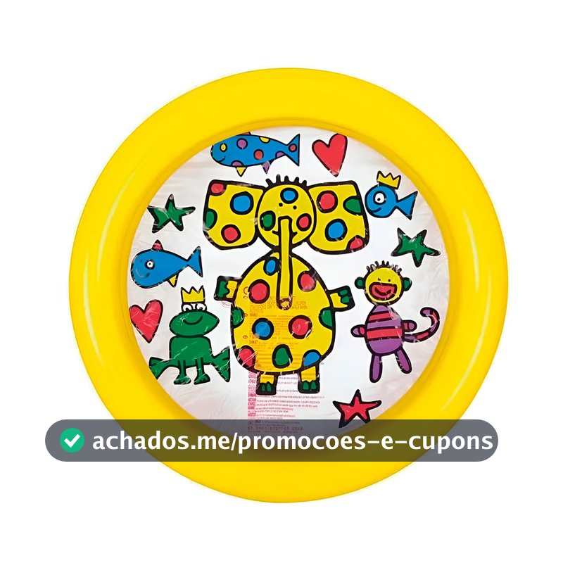 Piscina Inflável Redonda Elefante Colorido para Crianças