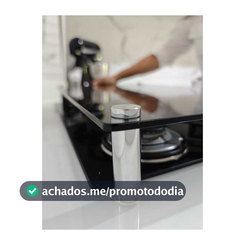 Tampa de Vidro Versátil Para Cooktop Fischer 5 Boca Linha Decor Slim Resistente e Elegante