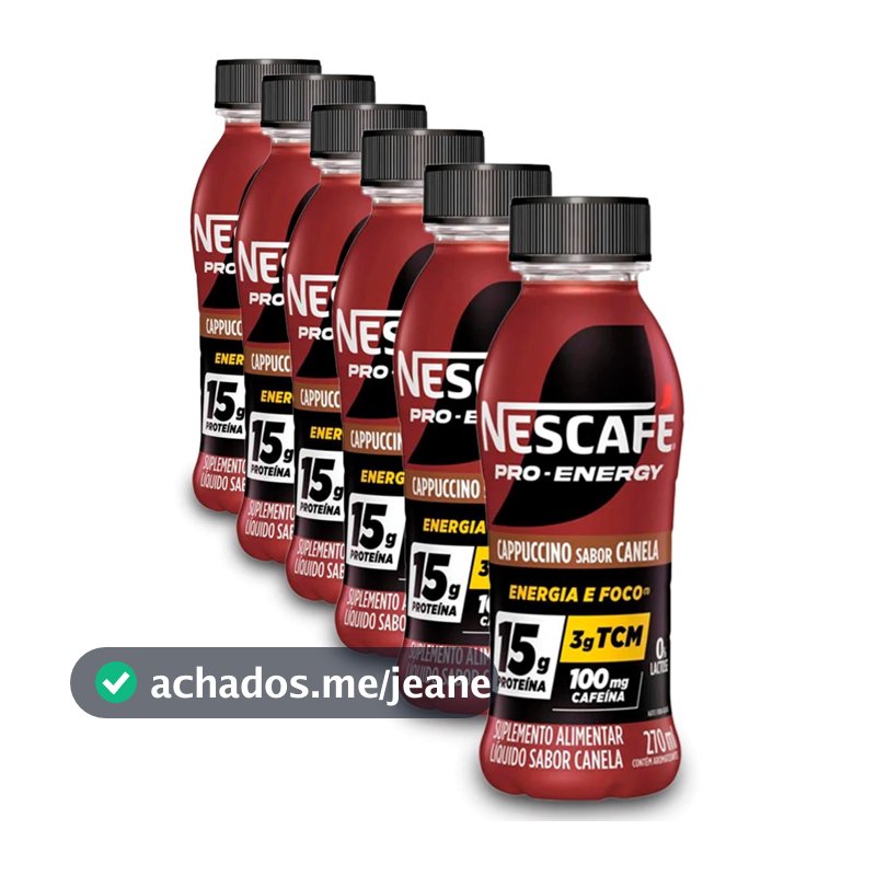 Kit 6 Garrafas Nescafé Pro Energy
