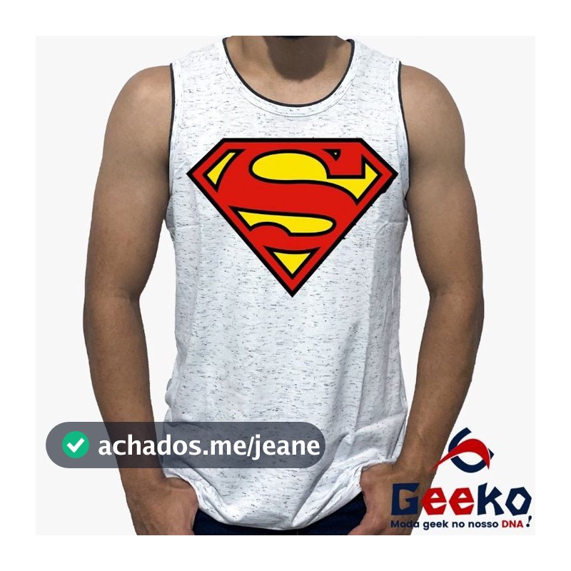 Regata Geek Superman - Super-Homem - Camiseta Geek Regata Geek Super Homem - All Geek