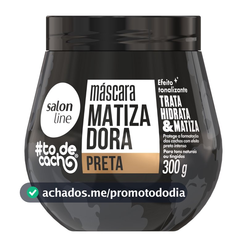 #todecacho Máscara Matizadora Preta 300g