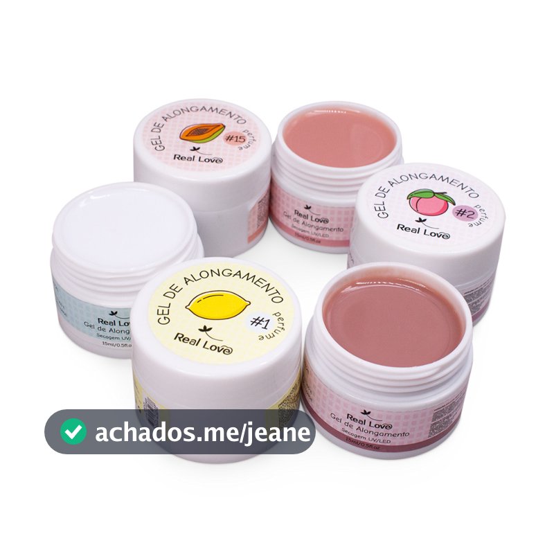 Gel de Alongamento para Unhas Linha Light Aromatizado 15ml - Real Love