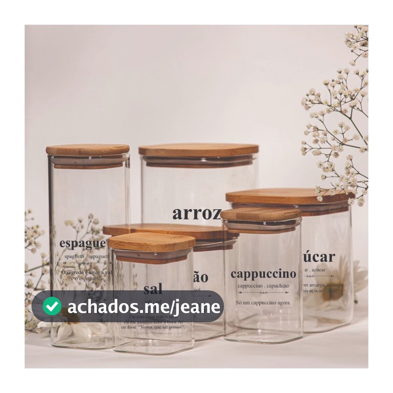 Kit 42 Adesivos Para Mantimentos Potes de Cozinha 7x7cm Modelo Dicionário Divertido Vinil Transparente Decoração Cozinha