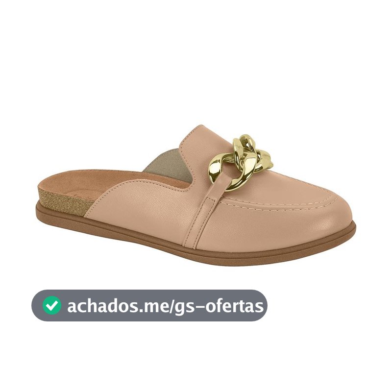 Mule Feminino Sandália Papete Fivela Dia a Dia Moderno Confortável Estiloso Beira Rio Original