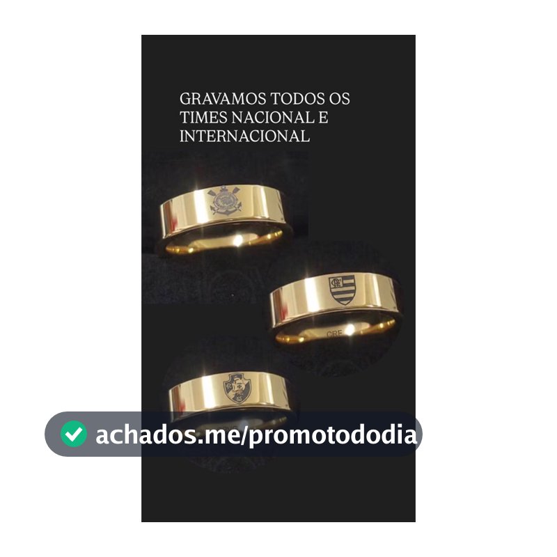 Par Aliança com escudo de seu TIME | Alianças Moeda Antiga