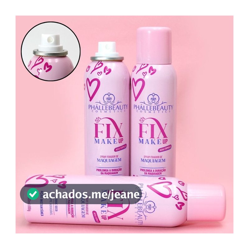 Fixador de Maquiagem PhálleBeauty, Maquiagem Impecável, Durabilidade e Proteção Prolongada