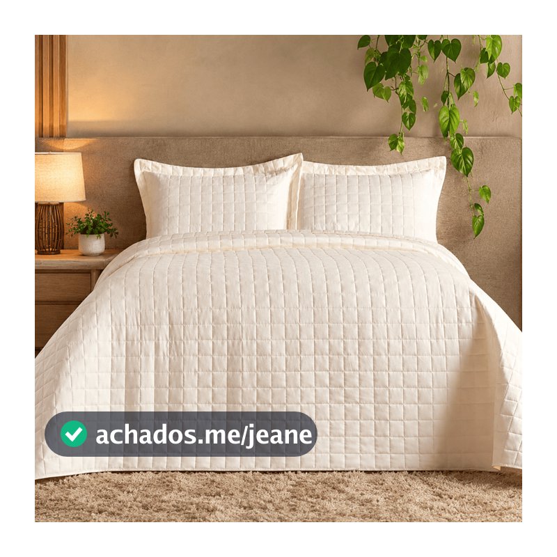Kit Cobre Leito Colcha 300 Fios Toque Aveludado e Macio Casal Queen King Solteiro 2 e 3 Peças