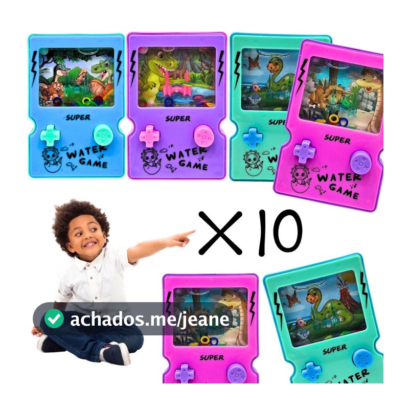 10 Jogos Joguinho Brinquedo Argola Aquaplay Controle Vídeo Game Joystick Prenda Lembrancinha Atacado