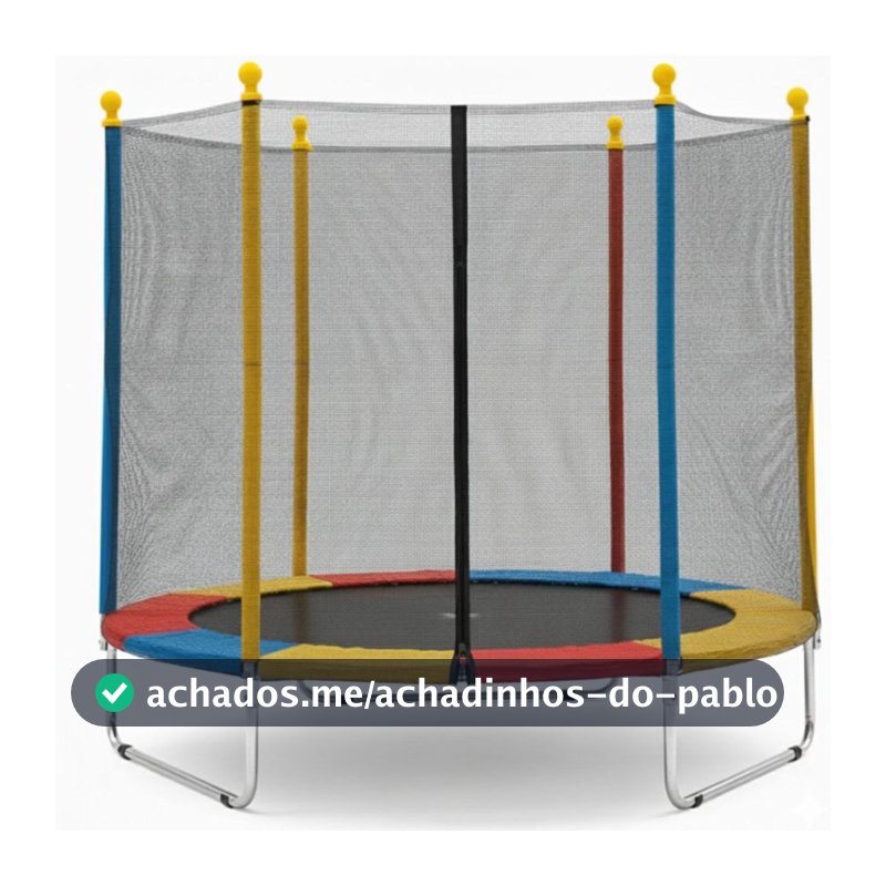 Pula Pula Grande tamanho 1,80m x 1,60m Cama Elástica Infantil Trampolim Playground Desmontável