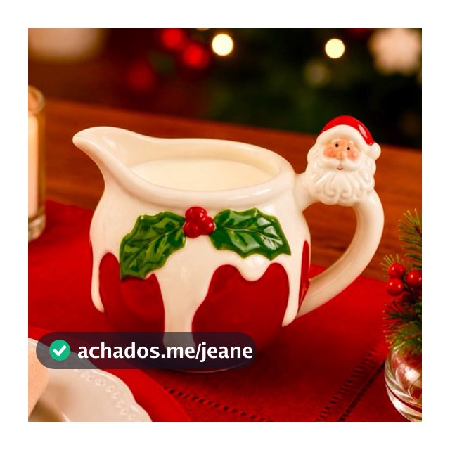 Mini Leiteiras Em Porcelana 350ml — Designer Papai Noel De Natal