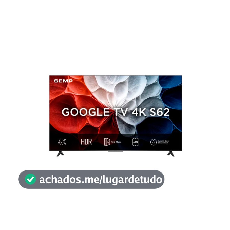 Smart Tv Semp 43 Polegadas S62 4k Uhd Google Tv 43s62