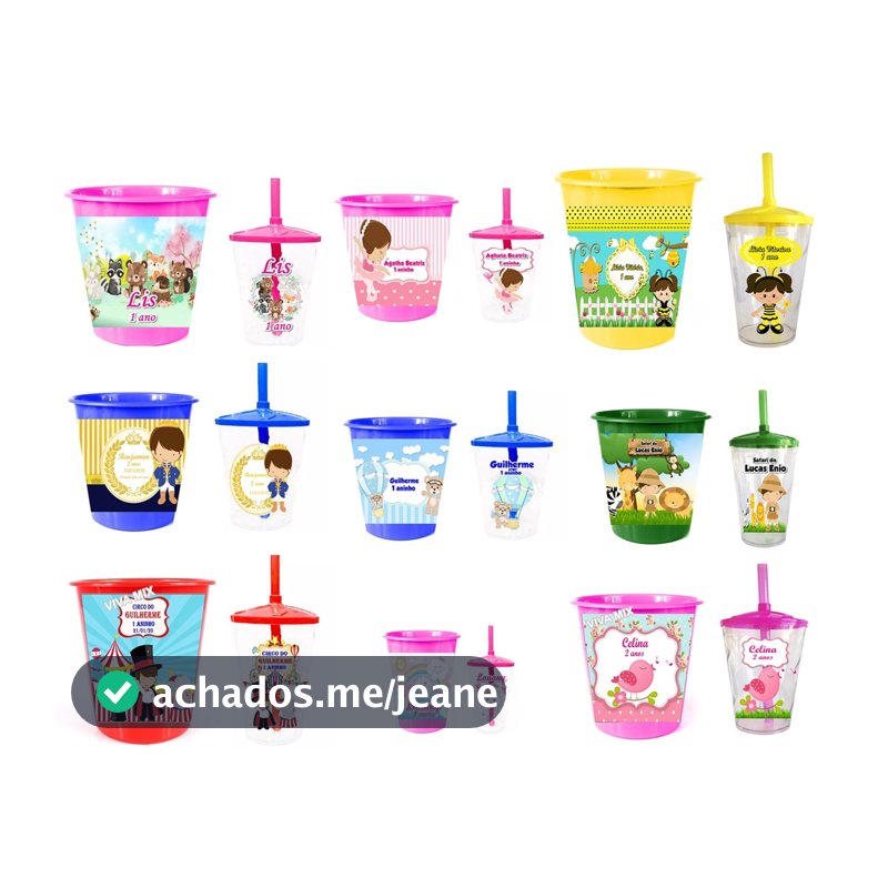30 Copos Twister 400ml + 30 Baldes De Pipoca Kit Festa Personalizado Lembrancinha