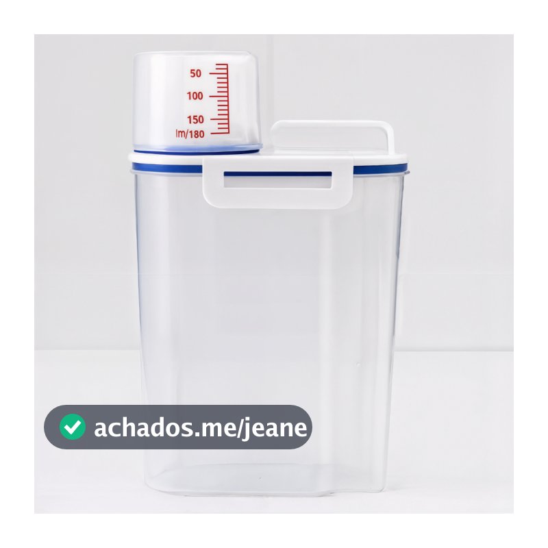 Pote Hermético 2,5L Com Medidor Organizador De Alimentos Mantimentos Arroz