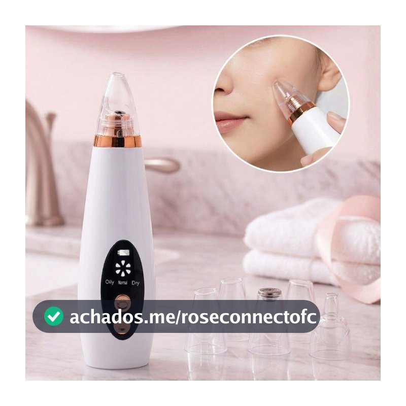 Removedor De Cravos Espinhas Cleaning  Sugador Poros Acne Sucção Usb Recarregável